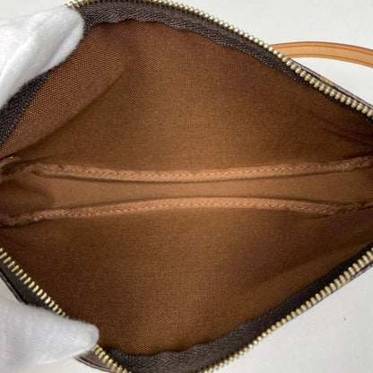 Louis Vuitton Pochette Makeup Cosmetics Pouch Monogram Brown — view 8