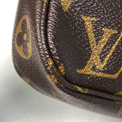 Louis Vuitton Pochette Makeup Cosmetics Pouch Monogram Brown — view 3