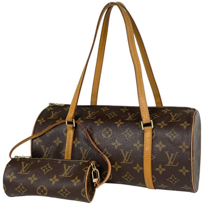Louis Vuitton Papillon 30 Handbag Monogram Brown