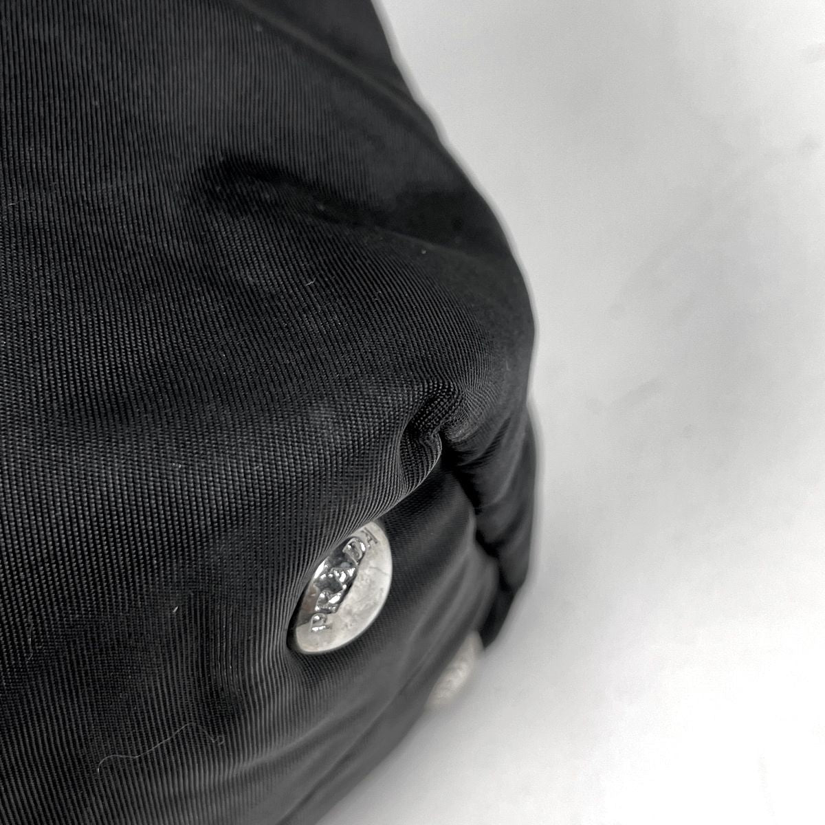 Prada Logo Handbag 2-Way Nylon Nero — view 3