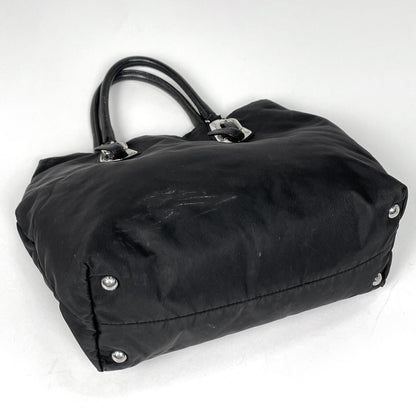 Prada Logo Handbag 2-Way Nylon Nero — view 2