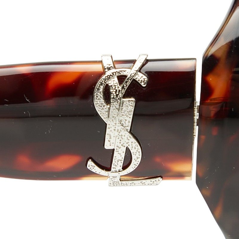 Saint Laurent YSL Logo Sunglasses SL M1 007 Brown Acetate 1- Eyewear