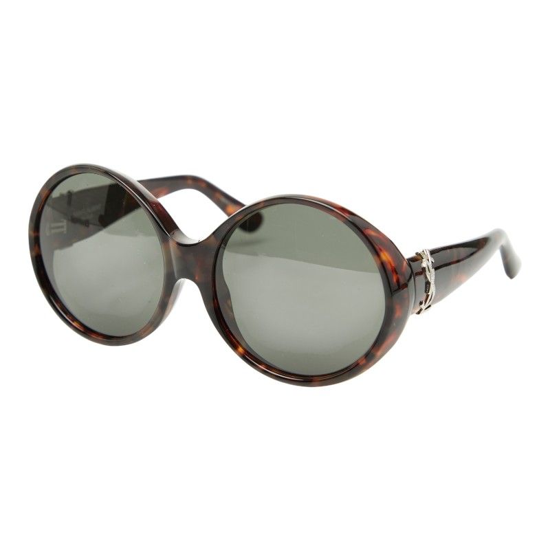 Saint Laurent YSL Logo Sunglasses SL M1 007 Brown Acetate 1- Eyewear
