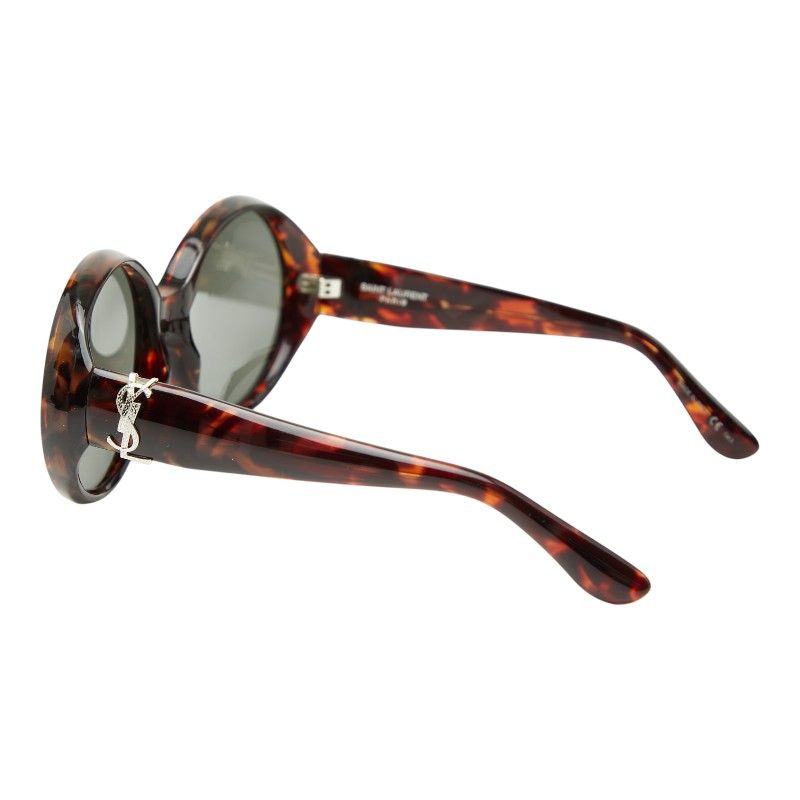 Saint Laurent YSL Logo Sunglasses SL M1 007 Brown Acetate 1- Eyewear