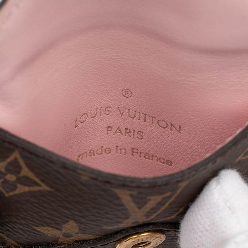 Louis Vuitton Monogram Porte Cles Kirigami Bag Charm Key Holder Brown Gold