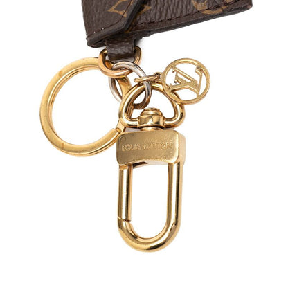 Louis Vuitton Monogram Porte Cles Kirigami Bag Charm Key Holder Brown Gold