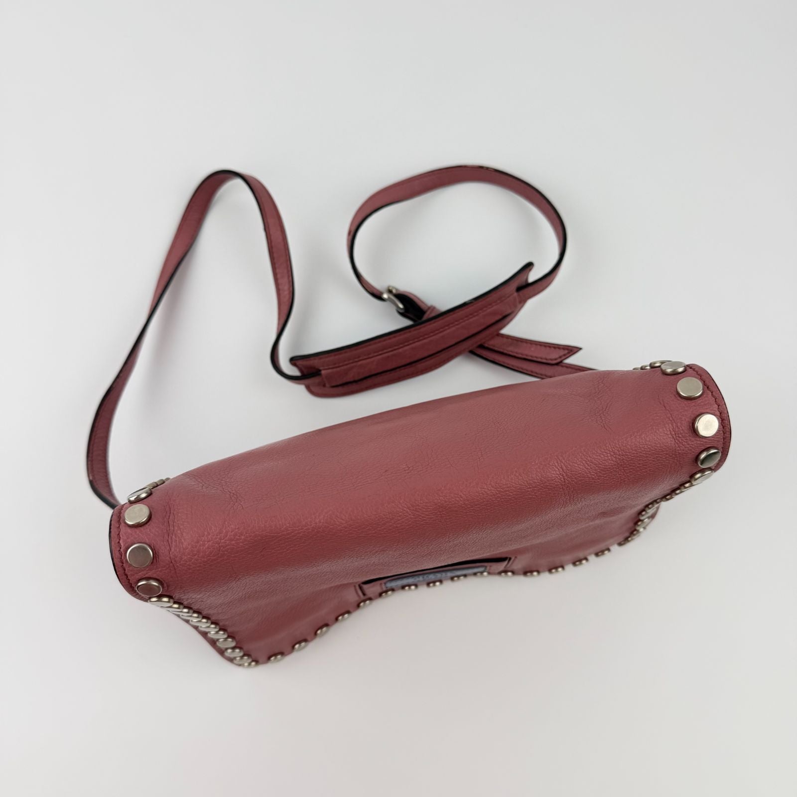 Prada Shoulder Bag Pink Leather Vintage