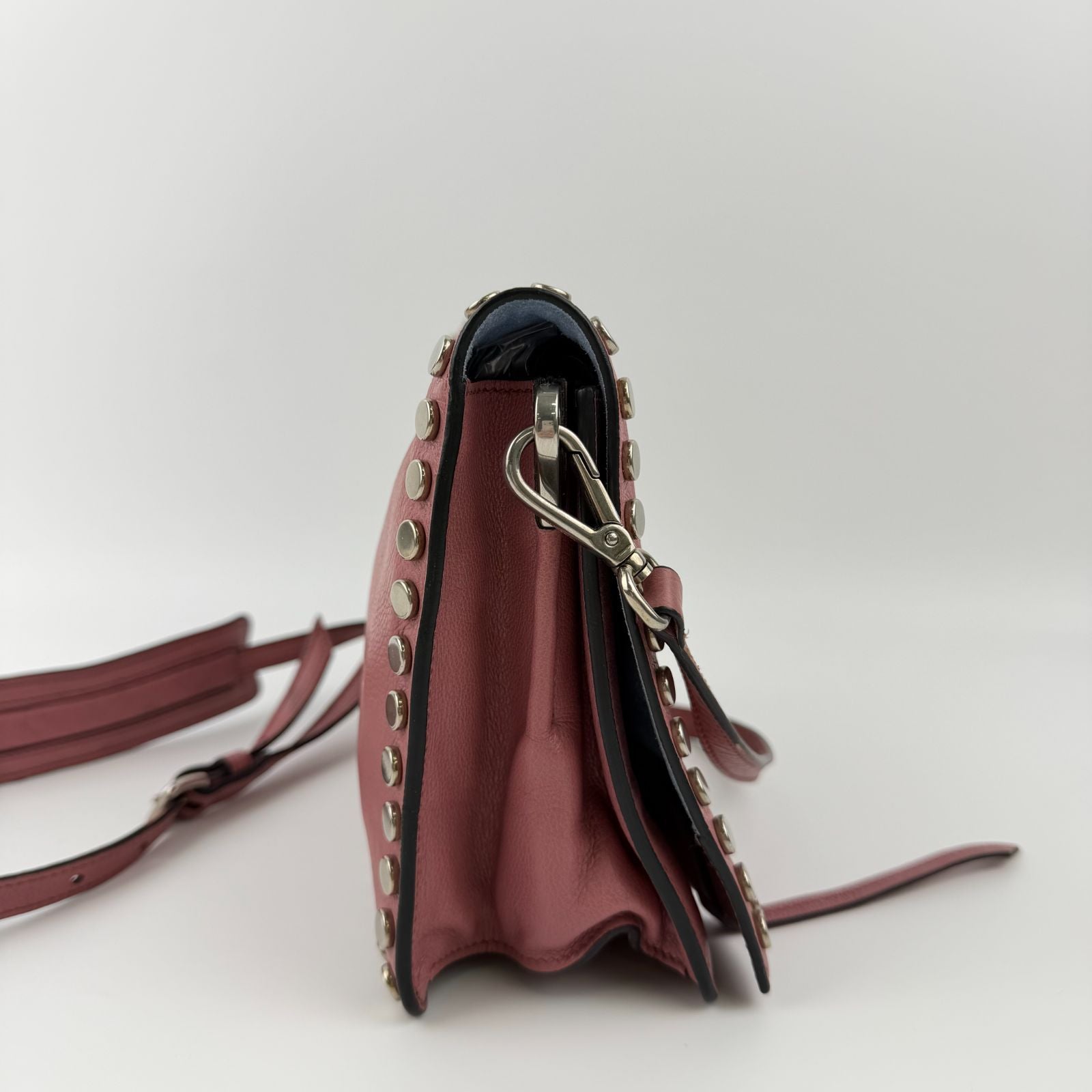 Prada Shoulder Bag Pink Leather Vintage