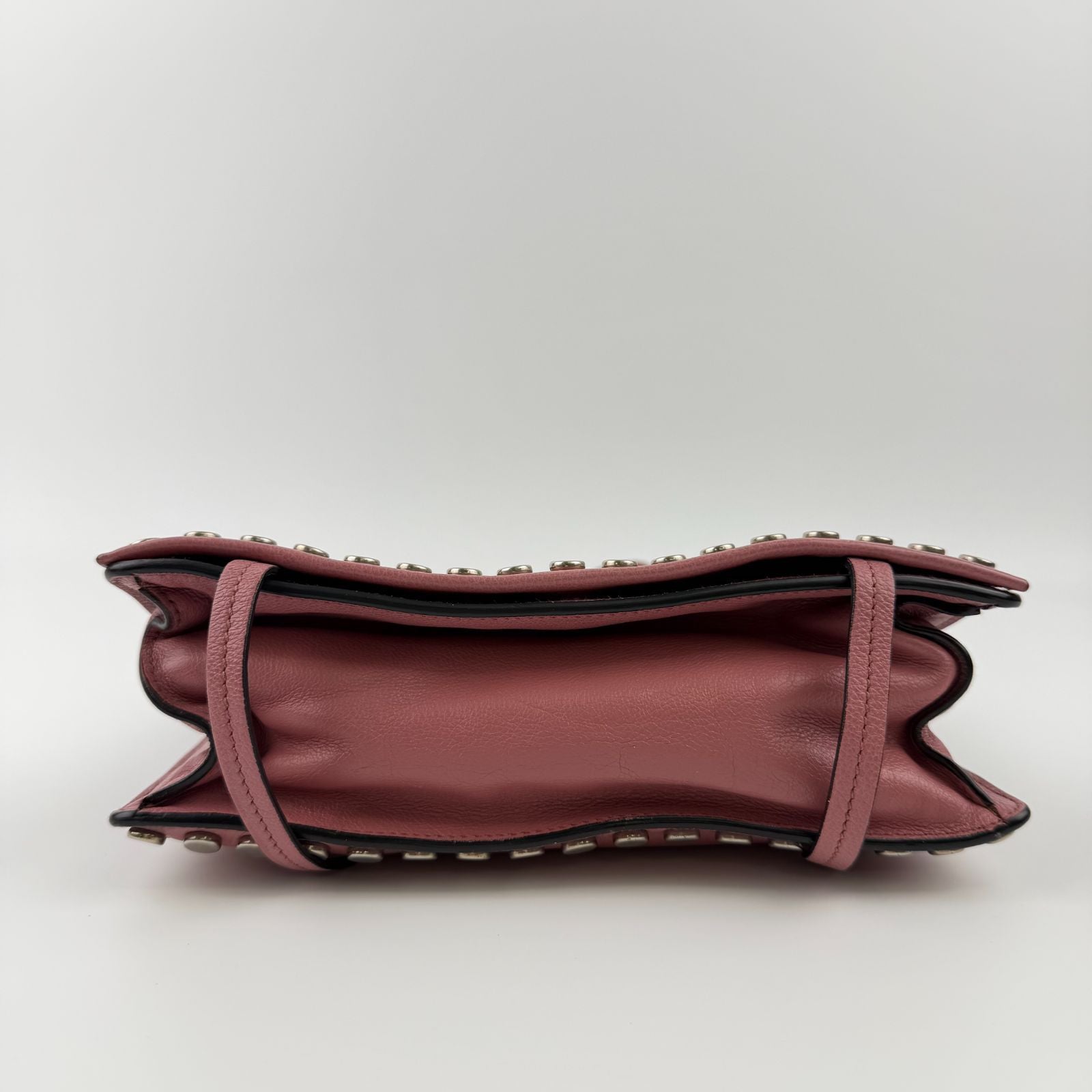 Prada Shoulder Bag Pink Leather Vintage