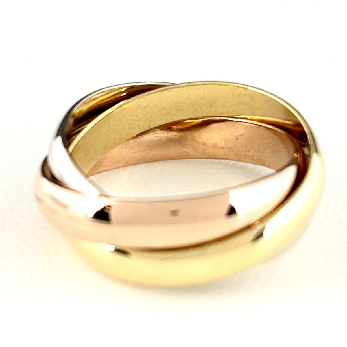 Cartier Trinity Ring YG Yellow Gold PG Pink WG White — view 3