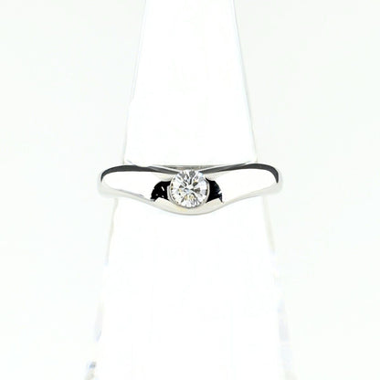 Tiffany & Co Curved Band Ring Platinum Elsa Peretti Diamond