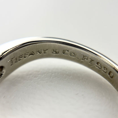 Tiffany & Co Curved Band Ring Platinum Elsa Peretti Diamond — view 6