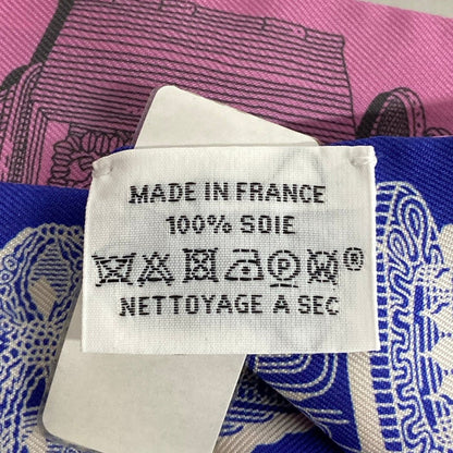Hermes Scarf Twill Navy White — view 3