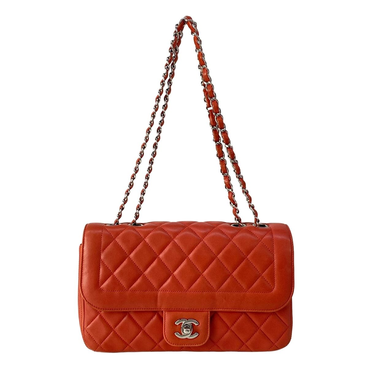 Chanel Shoulder Bag Single Flap Quilted Pink Lambskin