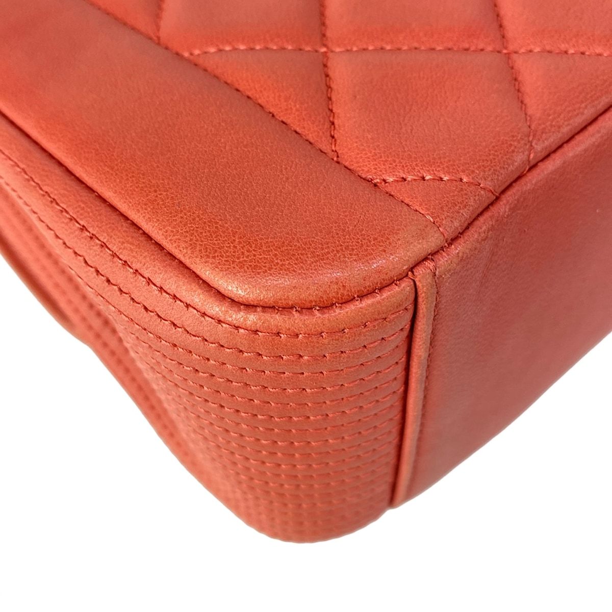 Chanel Shoulder Bag Single Flap Quilted Pink Lambskin — view 8