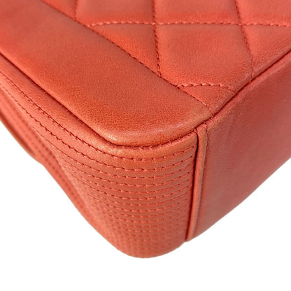 Chanel Shoulder Bag Single Flap Quilted Pink Lambskin — view 8