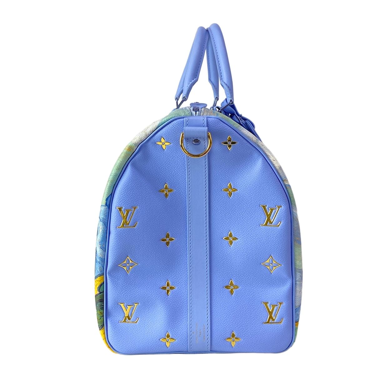 Louis Vuitton Boston Bag Masters Collection Keepall Bandouliere 50 Light Blue — view 2