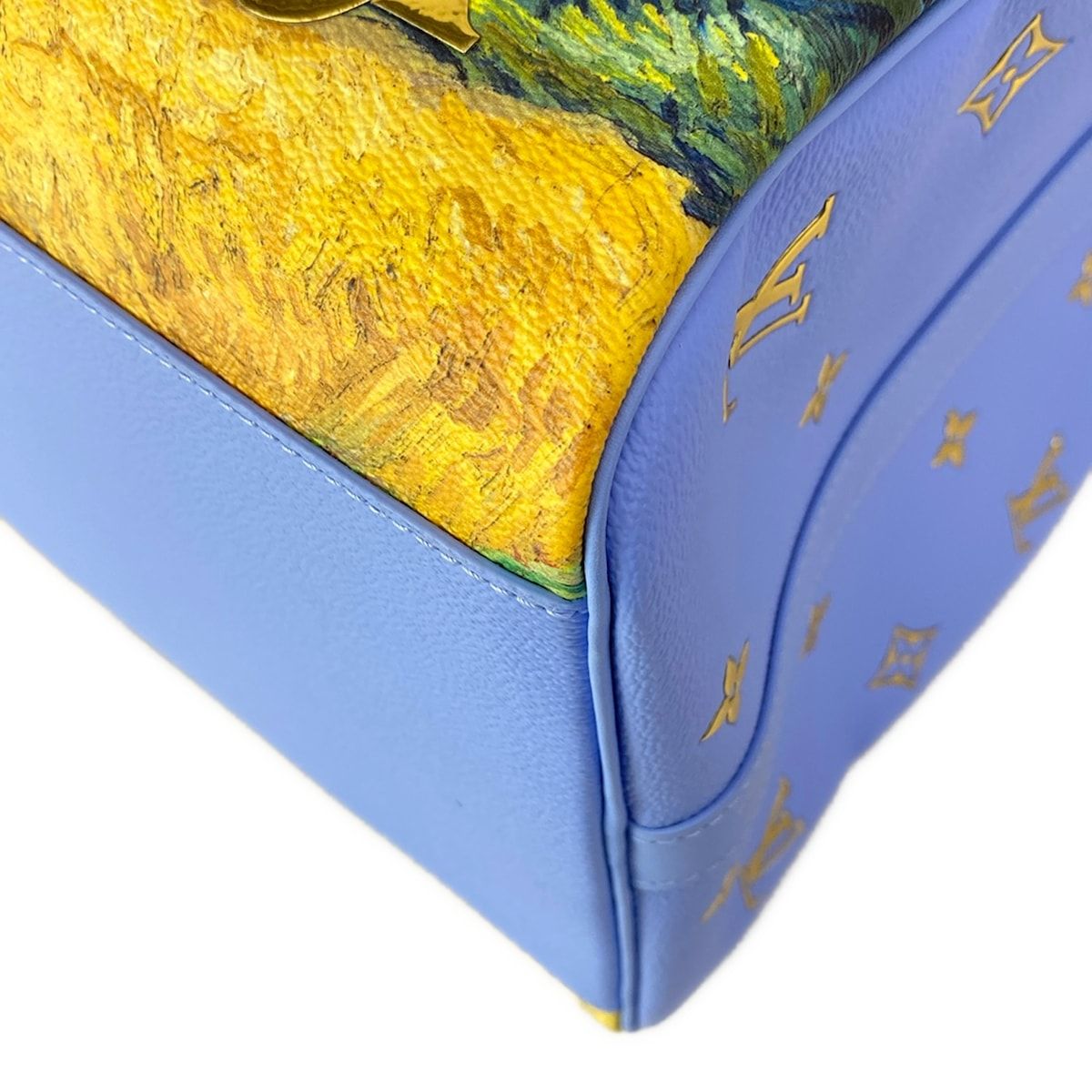 Louis Vuitton Boston Bag Masters Collection Keepall Bandouliere 50 Light Blue — view 9