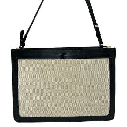 Balenciaga Shoulder Bag Navy Pochette Ivory Black Strap Removable Leather — view 3