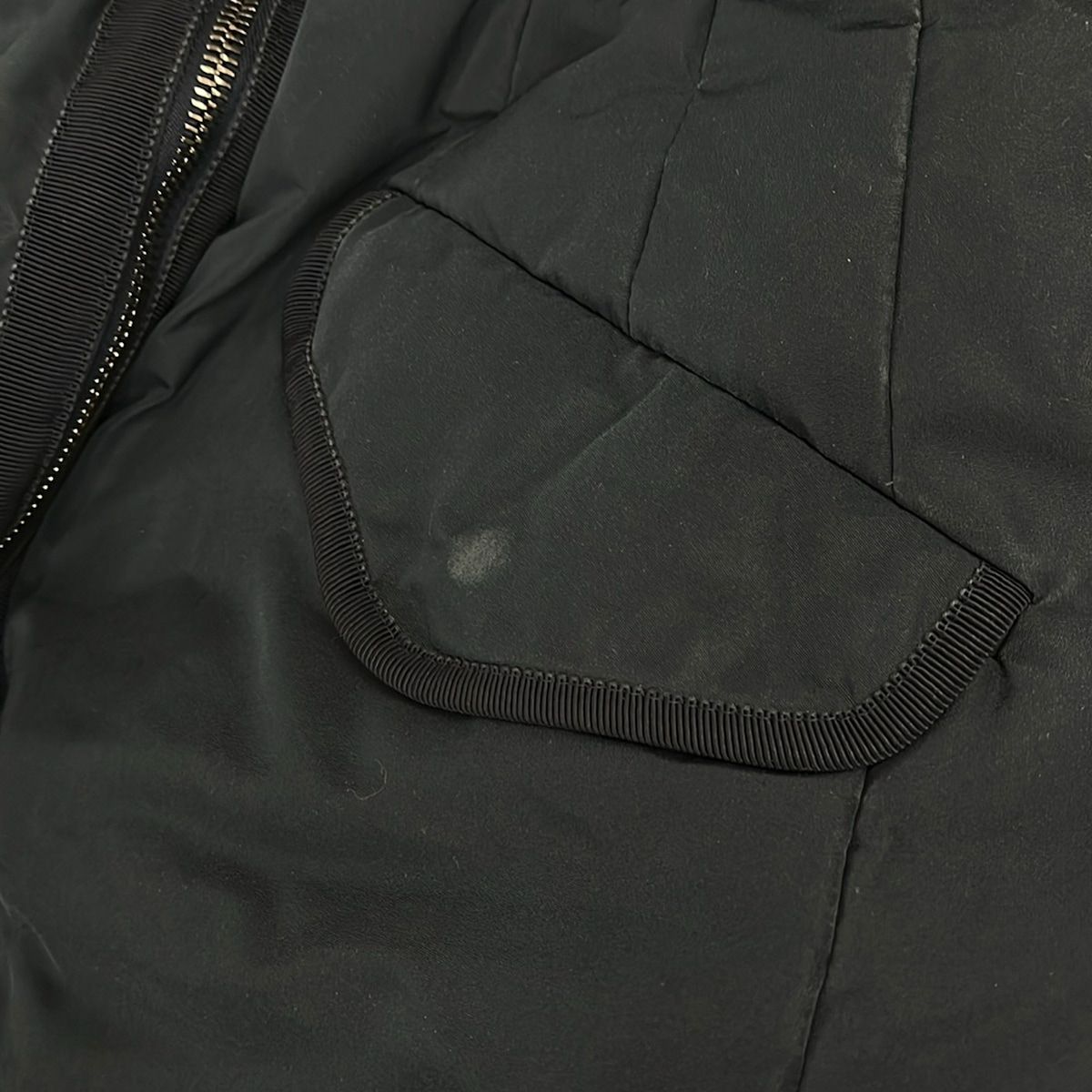 Moncler Down Jacket Coat 00 XS Saissac Dark Navy Long Sleeve Zip Up Winter — view 7