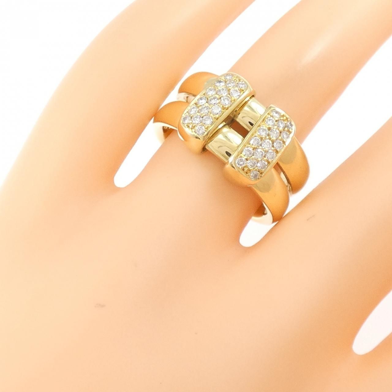 Hermes Diamond Ring Gold — view 6