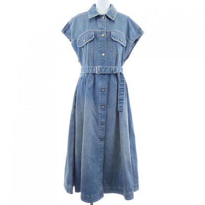 Dior Oblique Cotton Denim Midi Dress