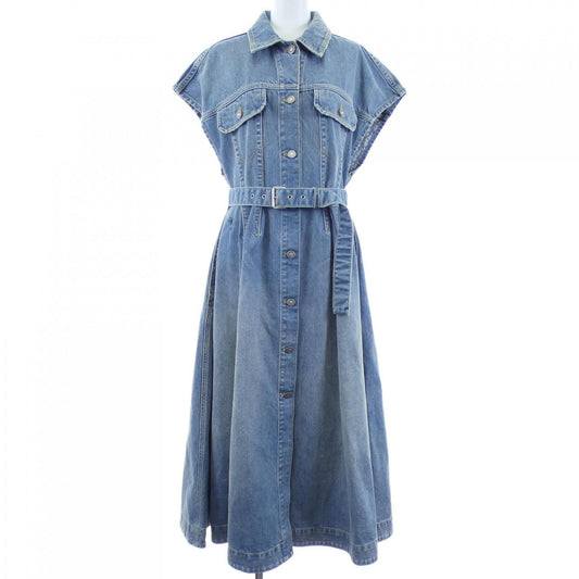 Dior Oblique Cotton Denim Midi Dress