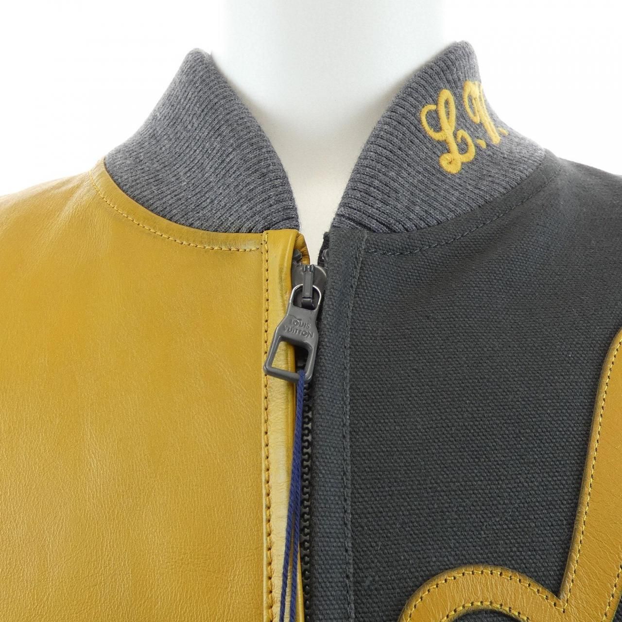 Louis Vuitton Mixed Canvas Leather Bomber Jacket — view 6