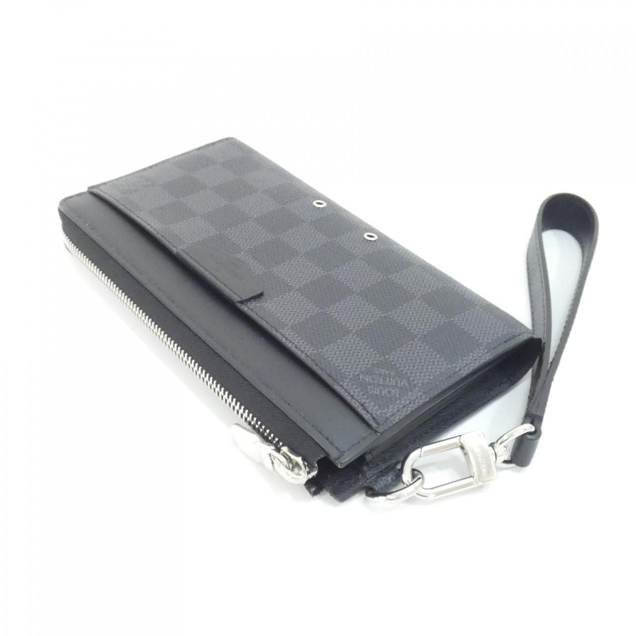 Louis Vuitton Damier Graphite Zippy Dragonne Wallet — view 3