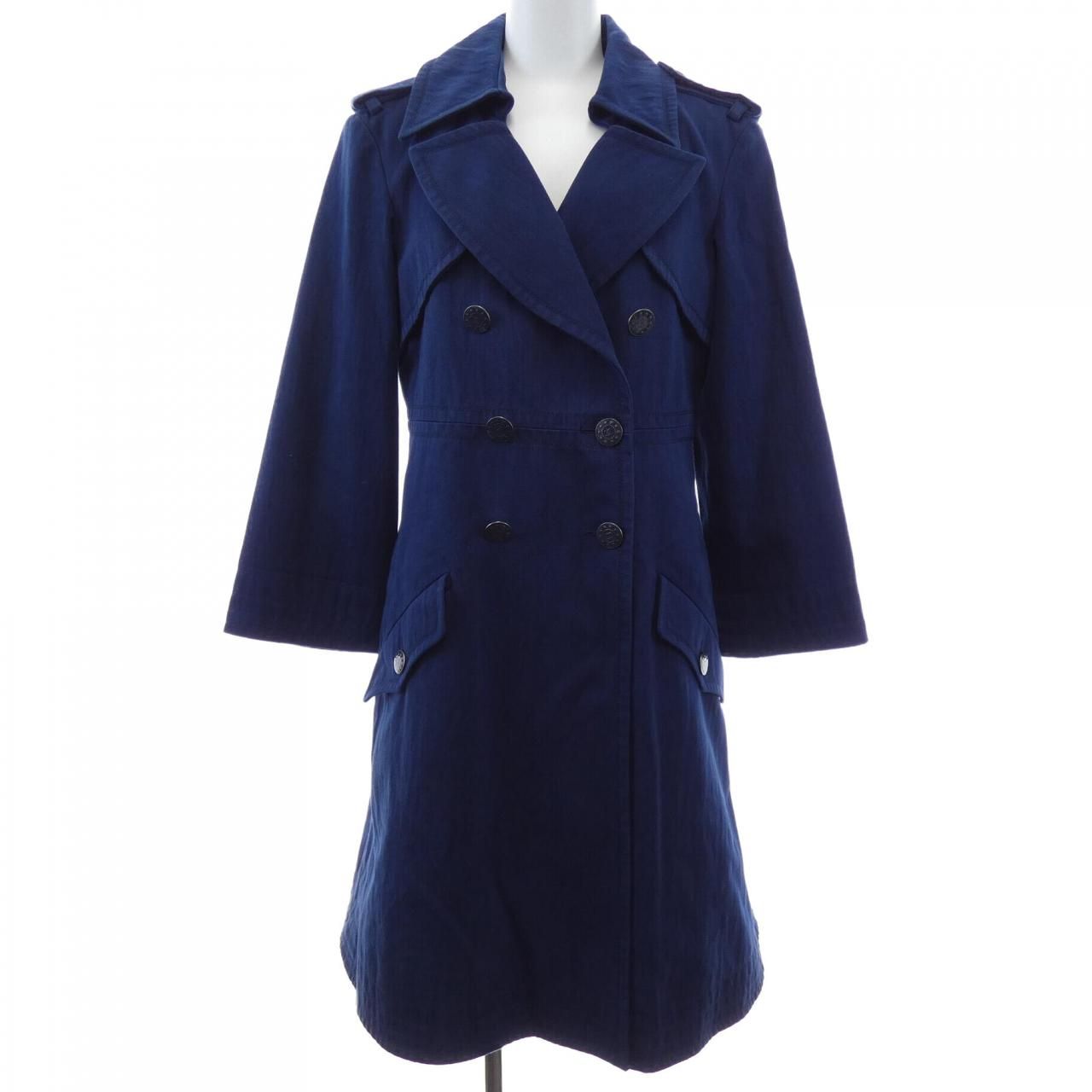 Chanel Trench Coat Blue