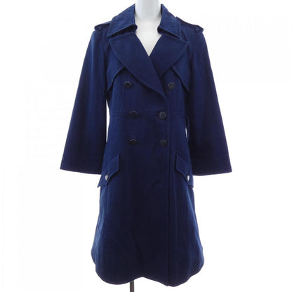 Chanel Trench Coat Blue