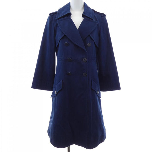 Chanel Trench Coat Blue