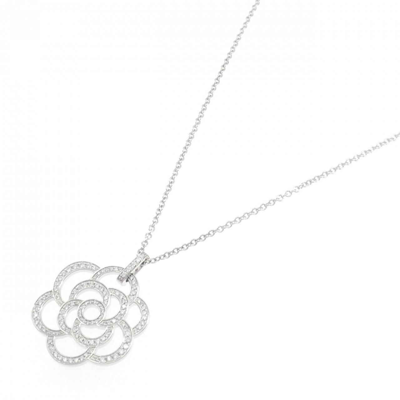 Chanel Camellia Necklace White Gold — view 2