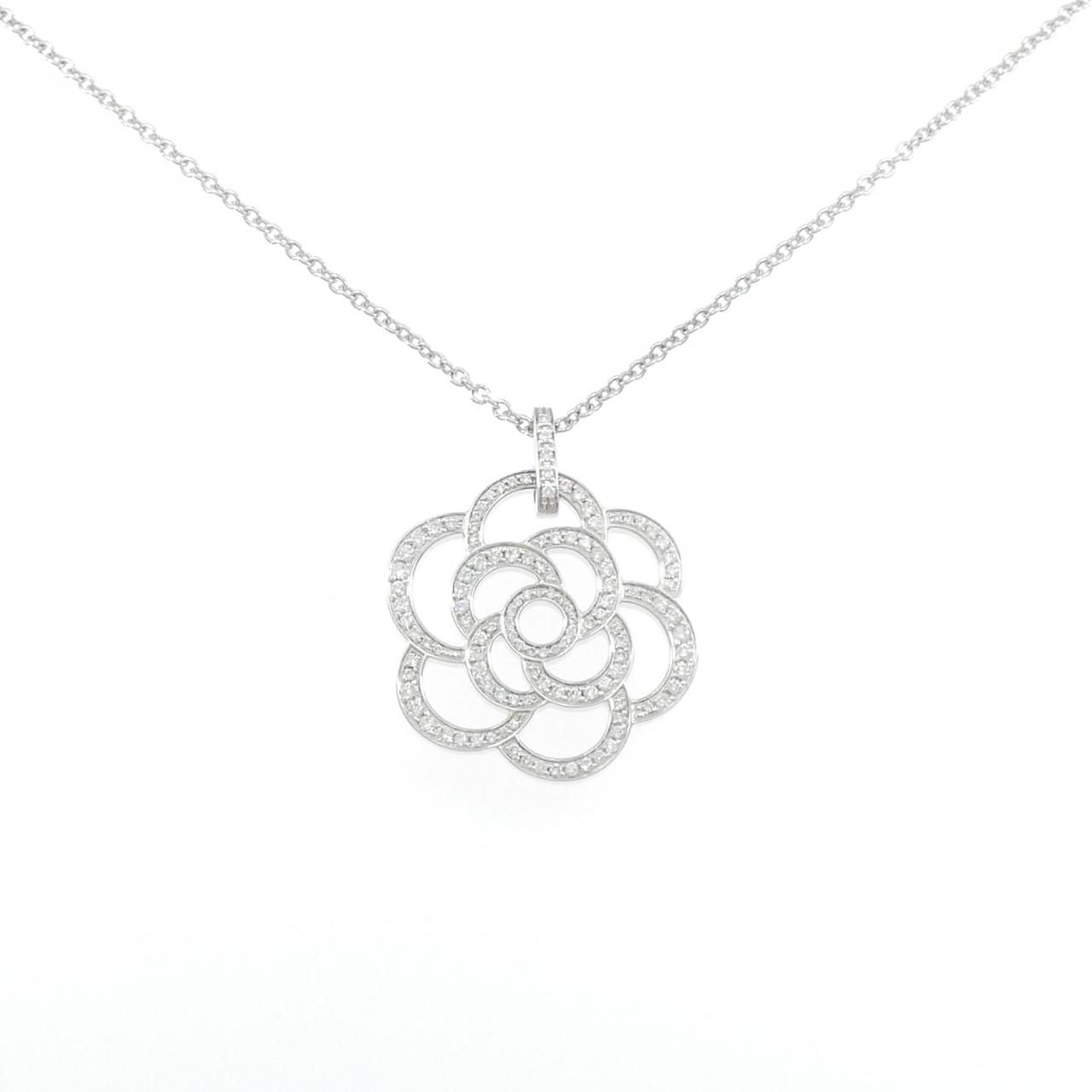 Chanel Camellia Necklace White Gold
