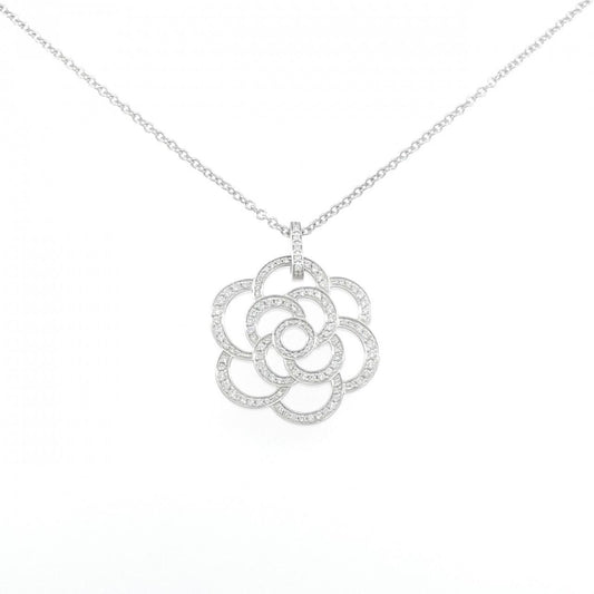 Chanel Camellia Necklace White Gold