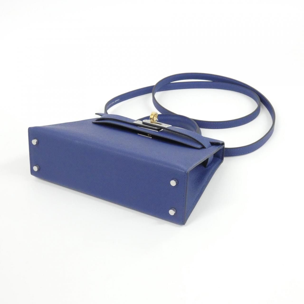 Hermes Mini Kelly 2 Electrum Lambskin Bag — view 3