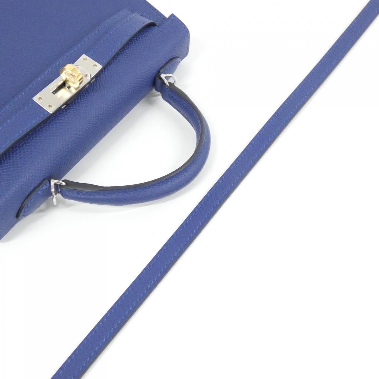 Hermes Mini Kelly 2 Electrum Lambskin Bag — view 4