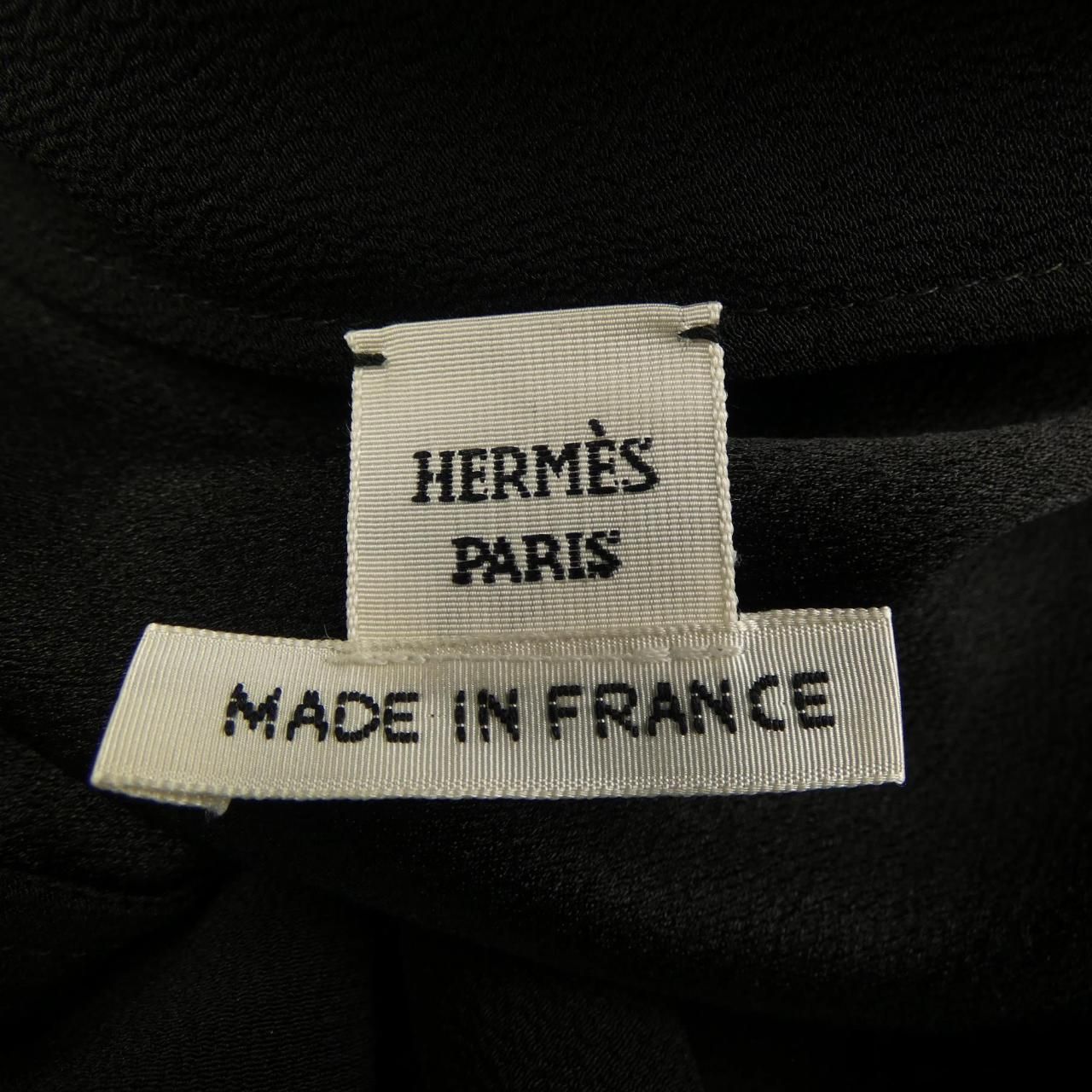 Hermes Twilly Collar Dress with — view 4