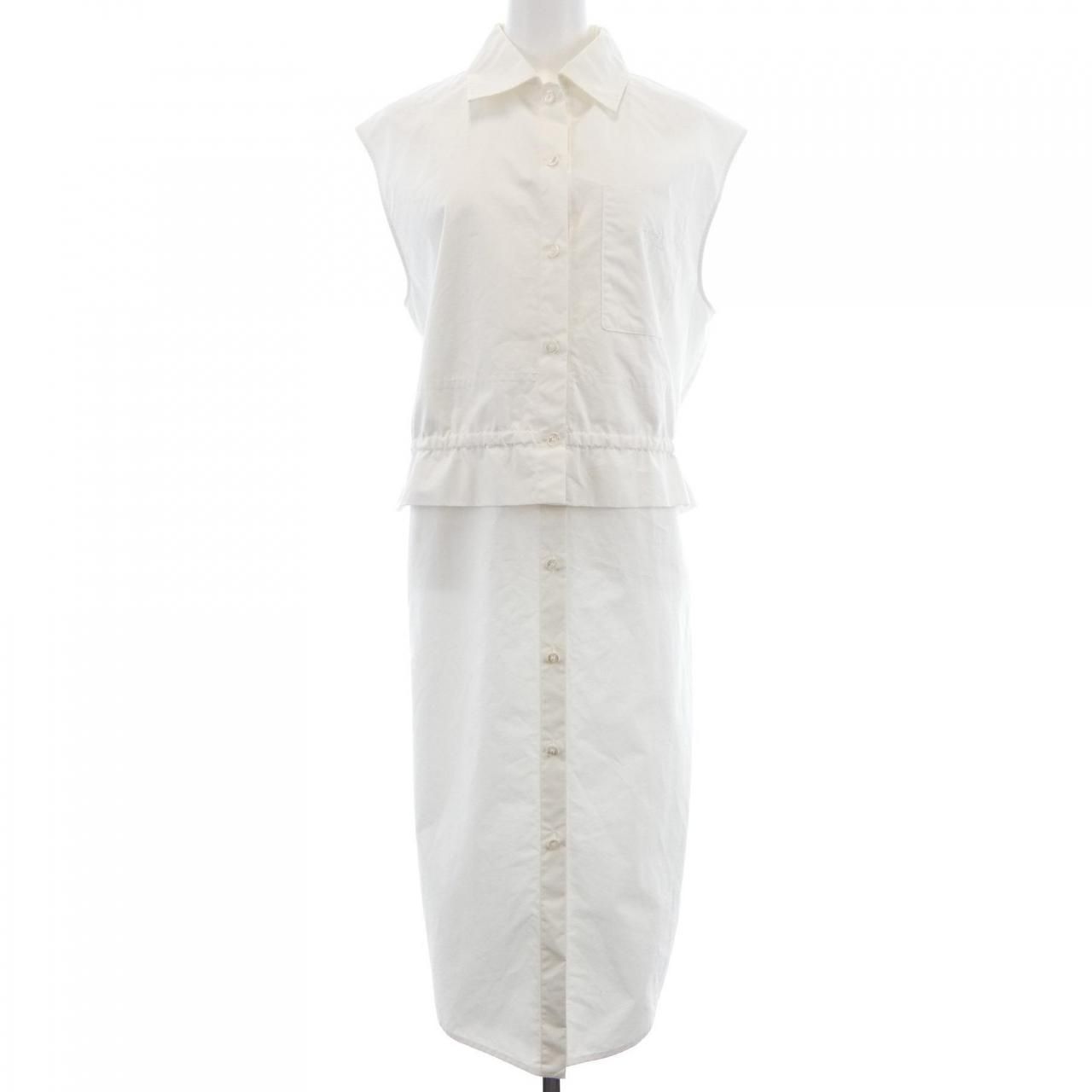 Hermes Carre Dress White