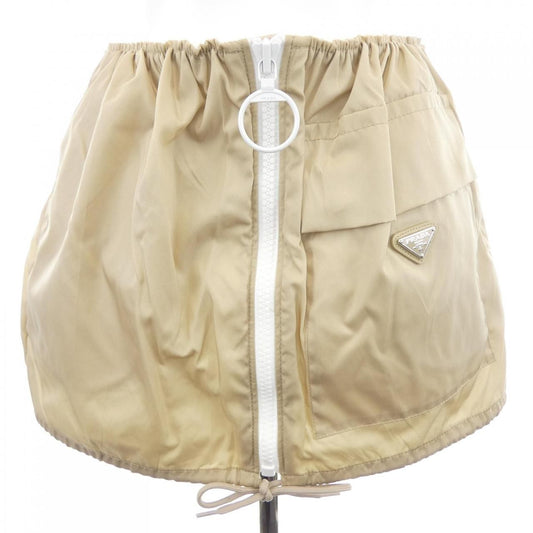 Prada Triangle Logo Skirt