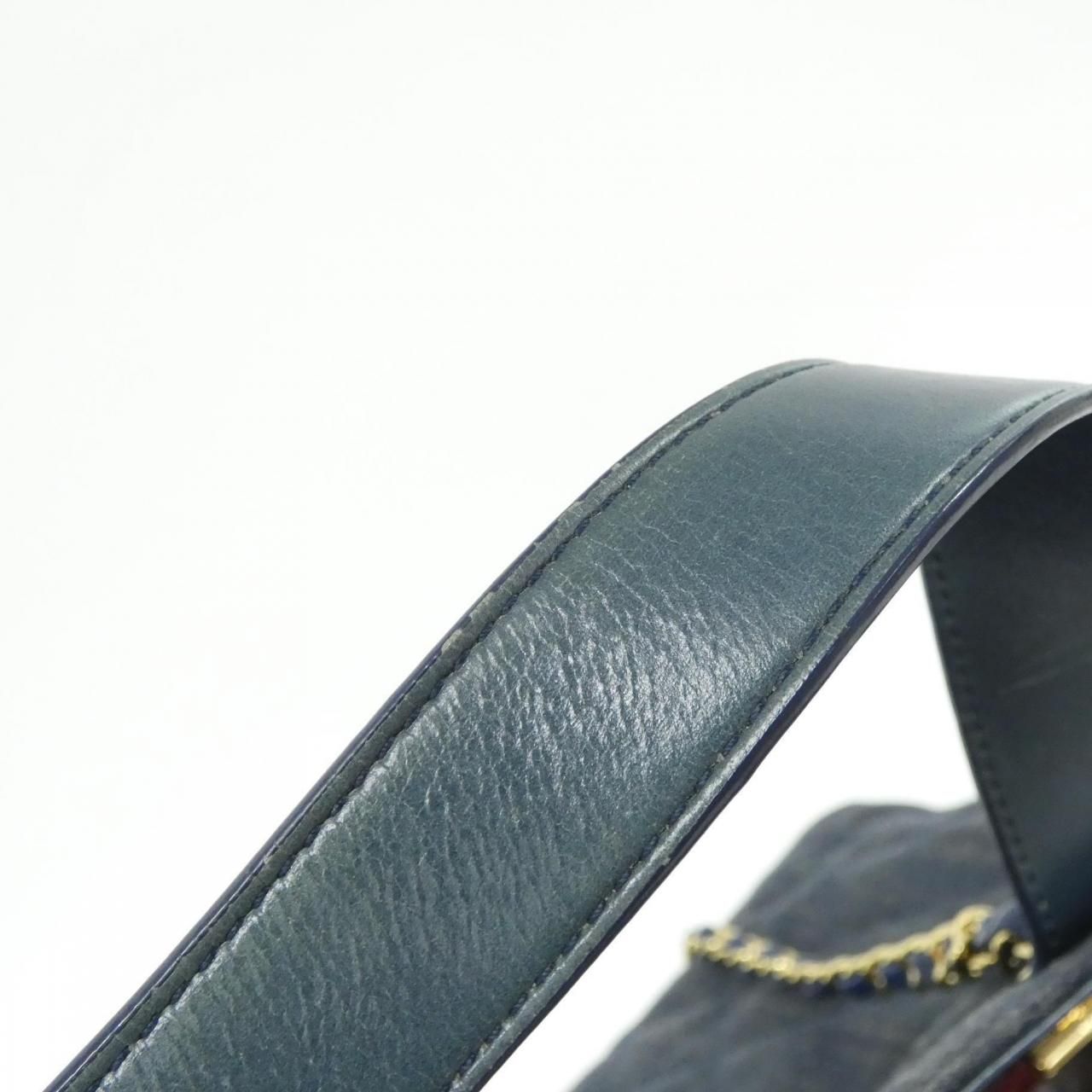 Chanel Bag Handbag Blue — view 6
