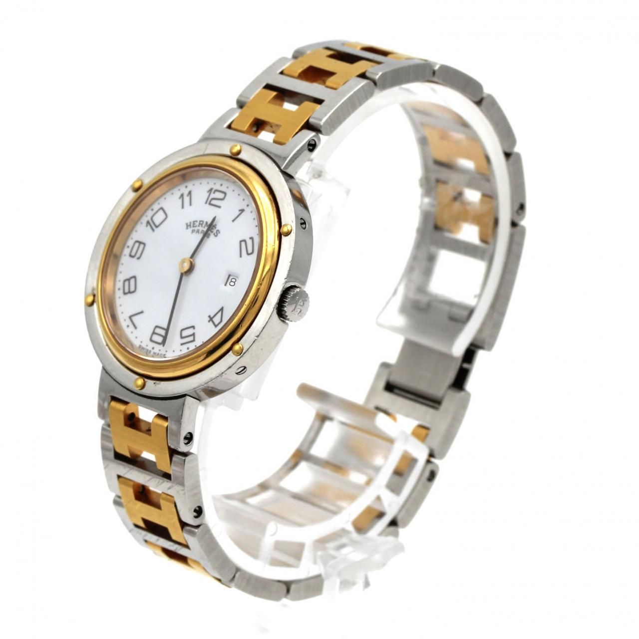Hermes Clipper Quartz Watch White — view 2