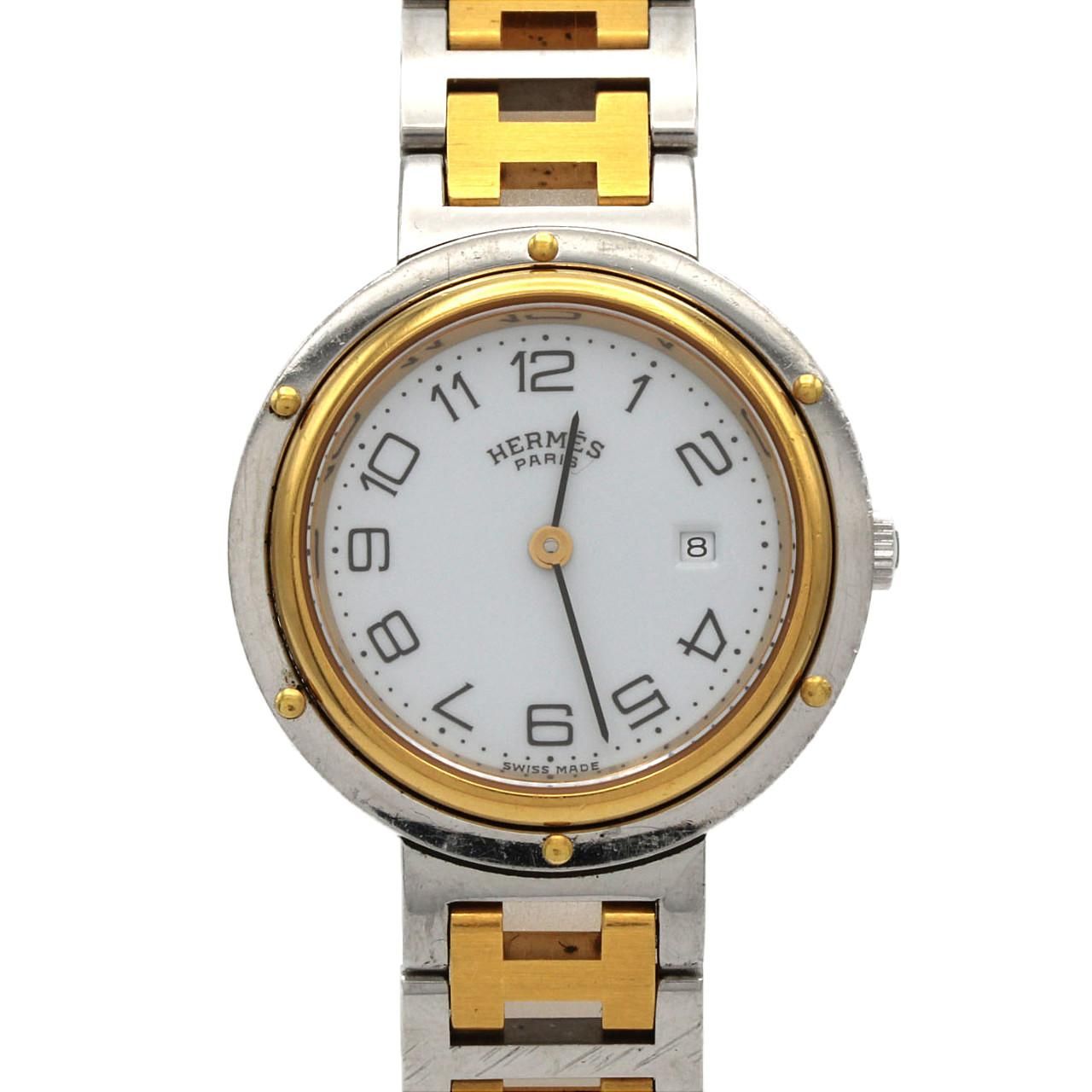 Hermes Clipper Quartz Watch White