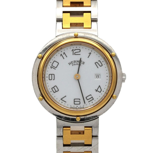 Hermes Clipper Quartz Watch White