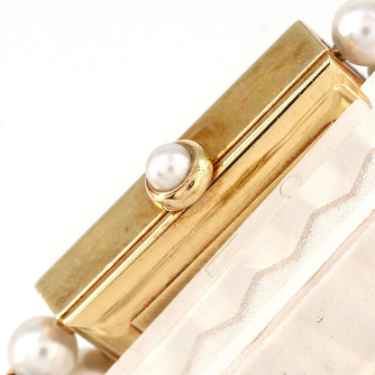 Chanel Mademoiselle Yg Pearl Bracelet L YG Quartz — view 3