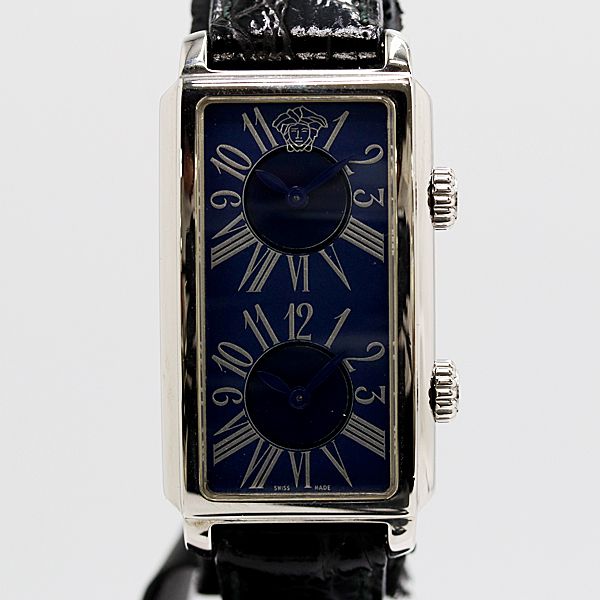 Versace Gianni Love Time Dual Watch Quartz Blue Dial