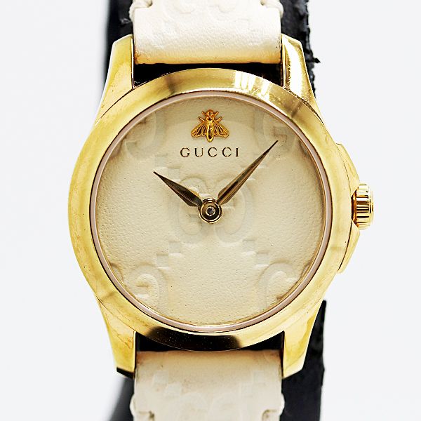 Gucci Timeless 126.5 SS Quartz Ivory Dial Watch