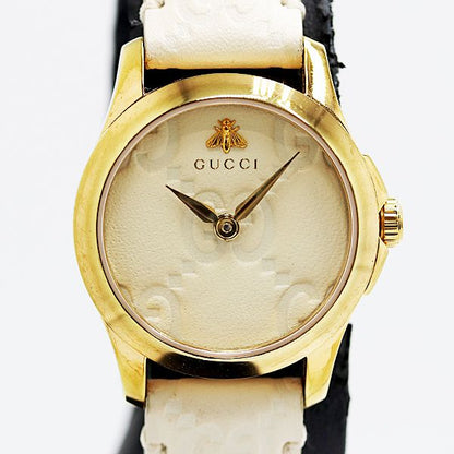 Gucci Timeless 126.5 SS Quartz Ivory Dial Watch