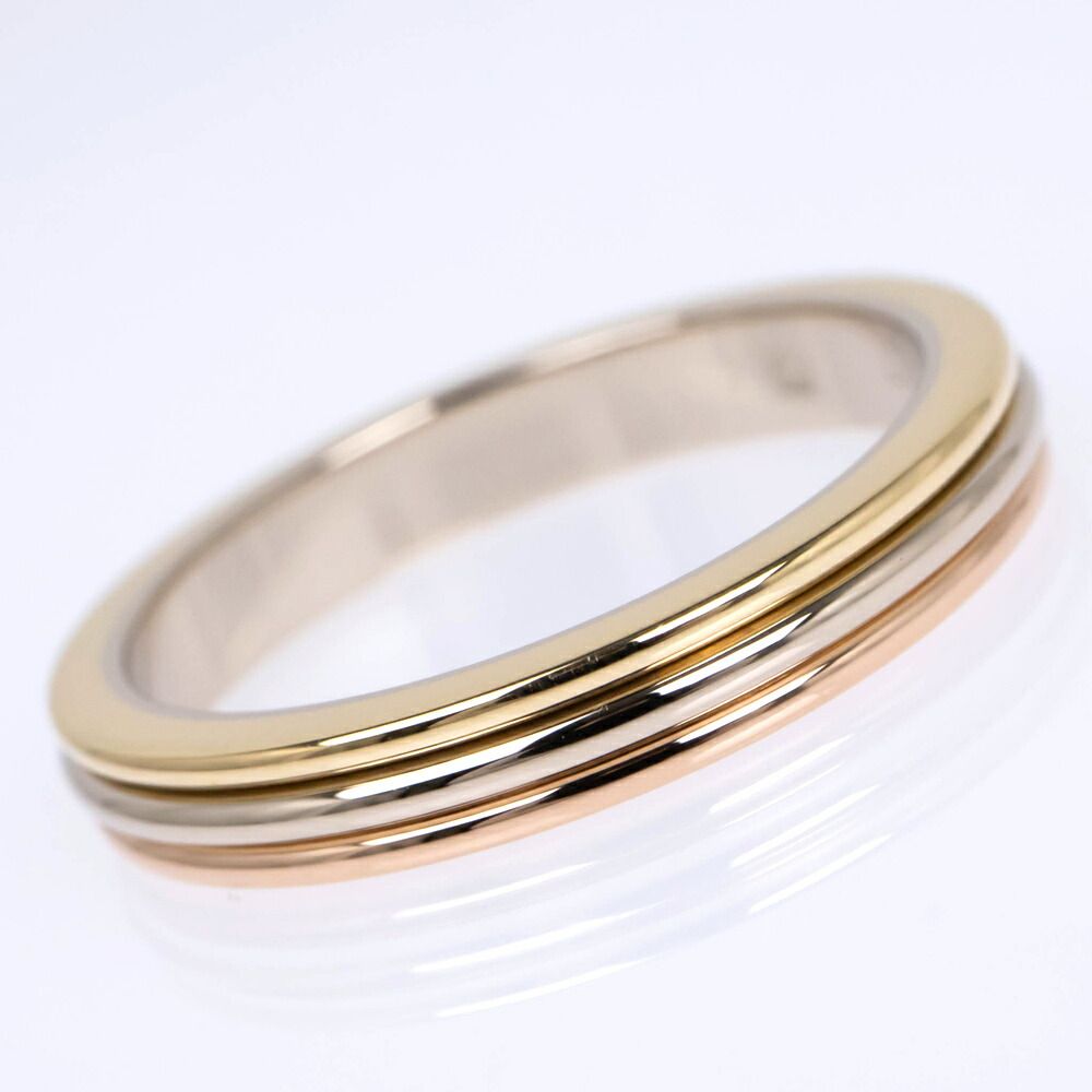 Cartier Vendome Louis Wedding Ring WG PG 18k Trinity Gold — view 4