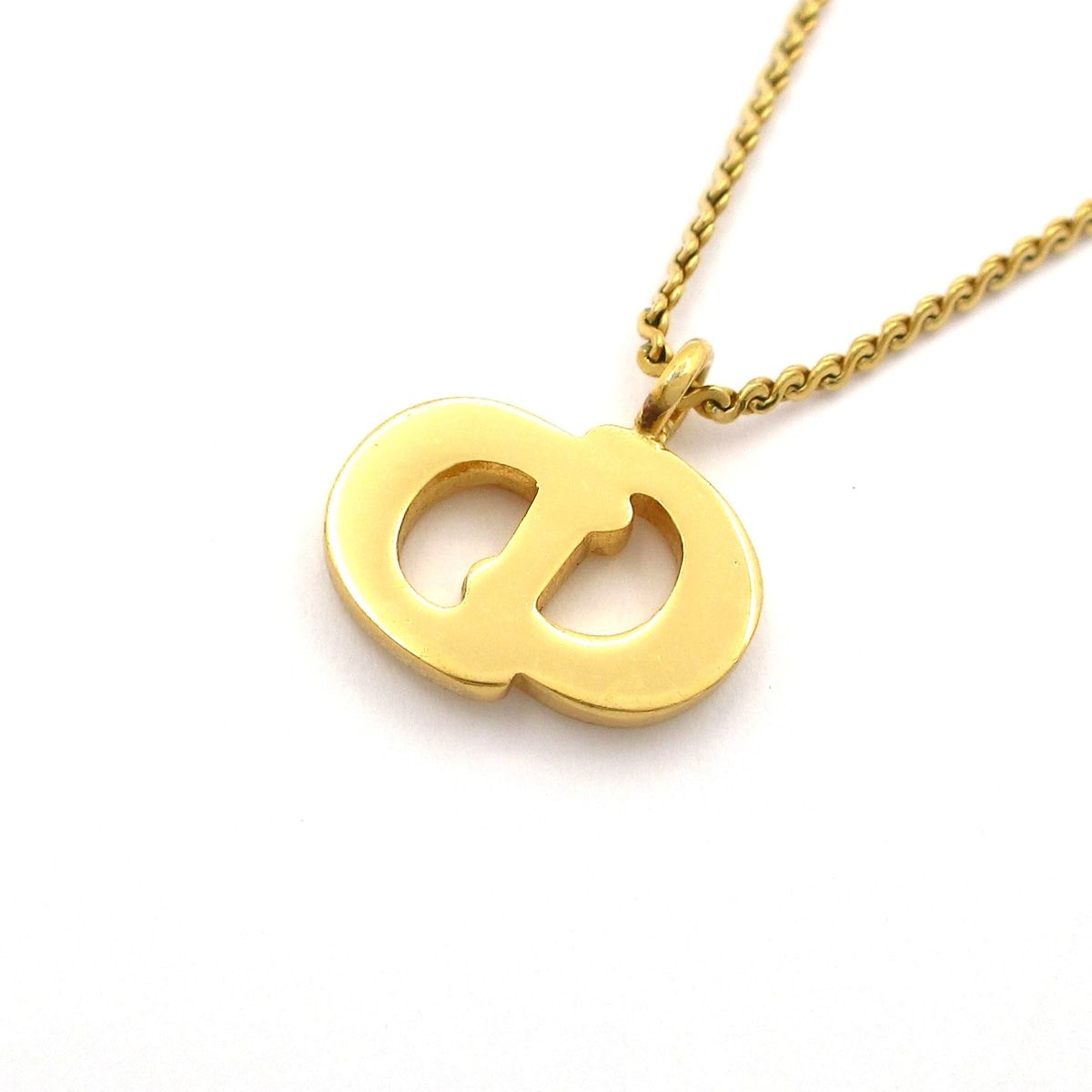 Dior Necklace Gold CD Logo — view 3